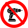 No power tools