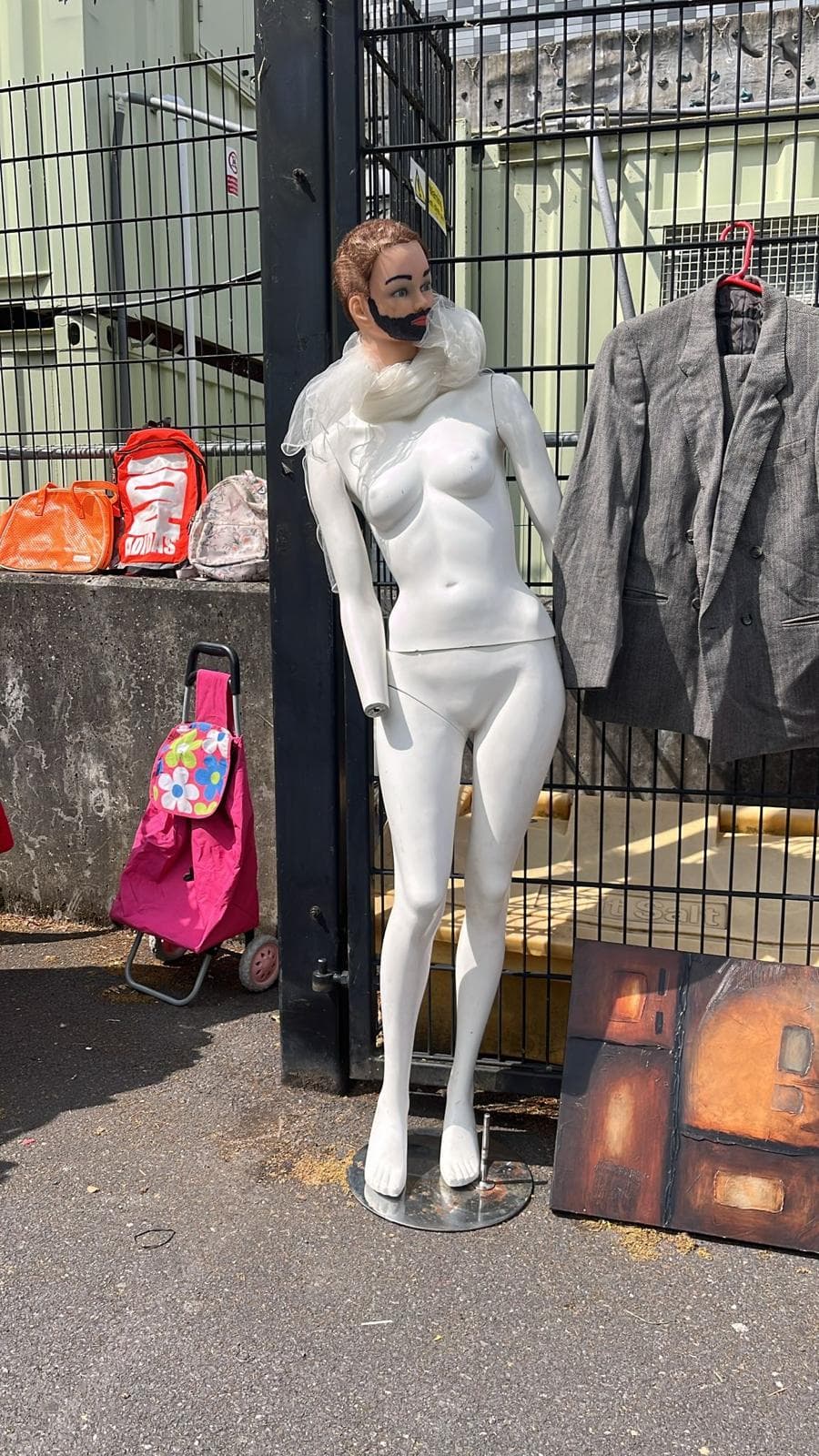 Vintage collectibles on display